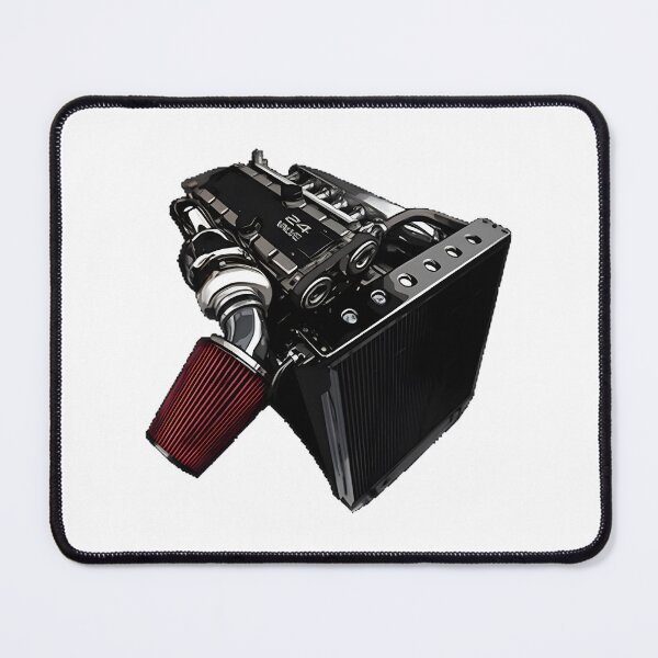 Item preview, Big Turbo Engine Illustration for Car Enthusiasts and Speed Lovers designed and sold by bloodwolf33.