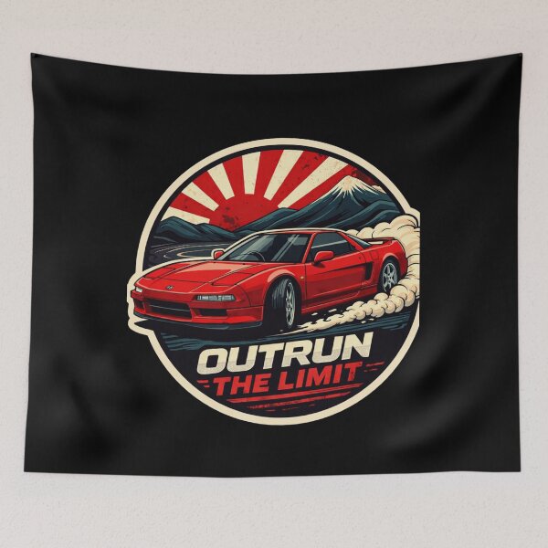 Item preview, JDM Red Sports Car Outrun The Limit designed and sold by Men's World Art.