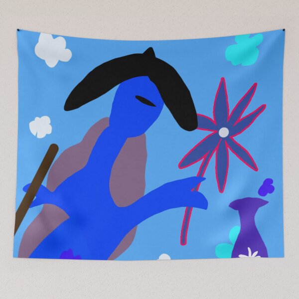 Item preview, Old Woman Arranging Flowers Abstract Art designed and sold by AWADHESH  CHAURASIA.