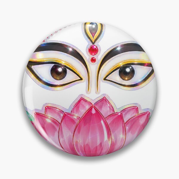Aperçu de l'œuvre Divine Maa Durga Lotus Glassmorphism créée et vendue par thenksticker.