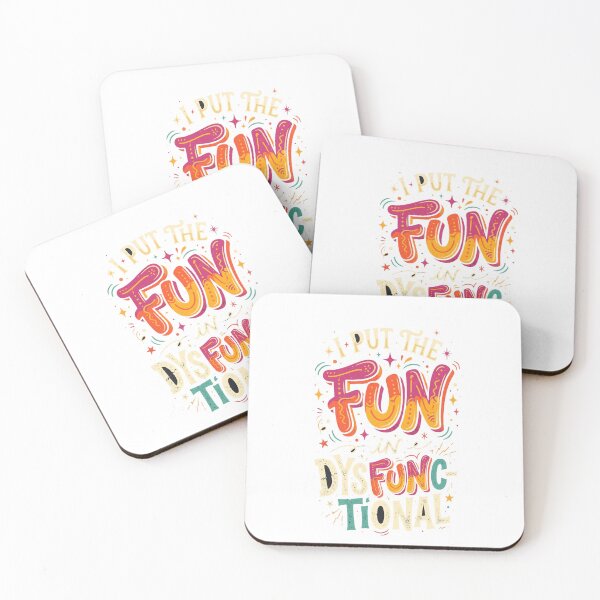 Item preview, I Put The Fun In Dysfunctional Funny Colorful T-Shirt designed and sold by FitEnvy.