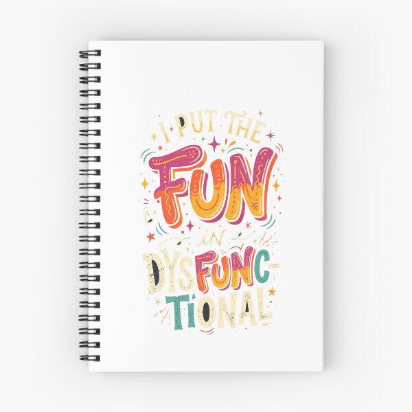 Item preview, I Put The Fun In Dysfunctional Funny Colorful T-Shirt designed and sold by FitEnvy.