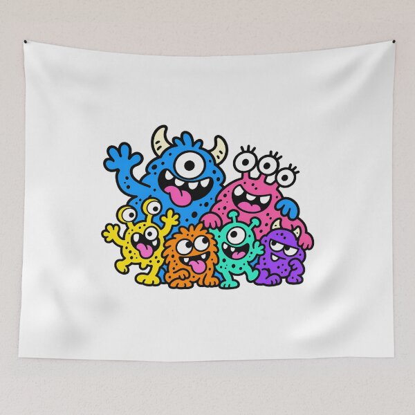 Item preview, Tiny Monster Family designed and sold by Thai Vibe Studio.