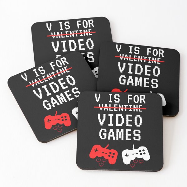 Item preview, V Is For Video Games Valentines Day Funny Gift  Gamer Boy Men Women designed and sold by riyao-rourke.