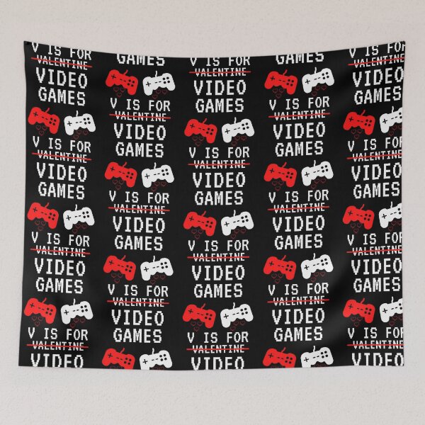Item preview, V Is For Video Games Valentines Day Funny Gift  Gamer Boy Men Women designed and sold by riyao-rourke.