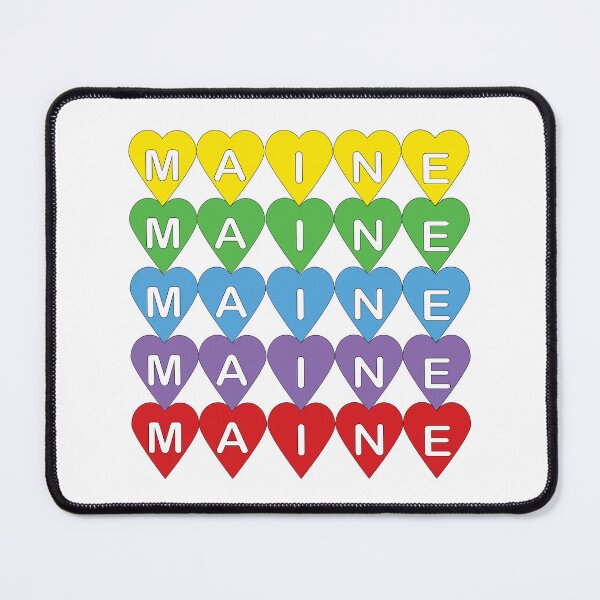 Item preview, Maine State Pride Colorful Hearts designed and sold by ValeriesGallery.