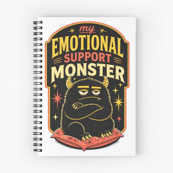 Item preview, My Emotional Support Monster Retro Cartoon designed and sold by MagicTheDog.