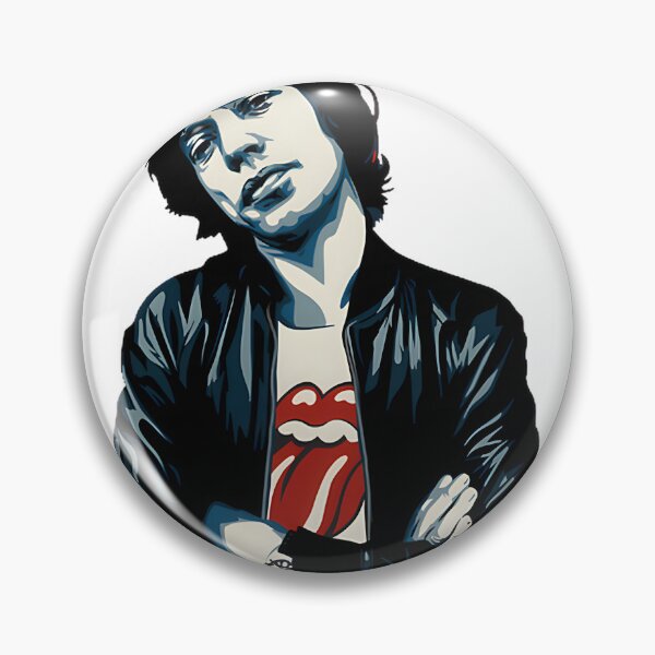 Item preview, Diseño de retrato artístico de la icónica leyenda del rock Mick Jagger designed and sold by Alixir.
