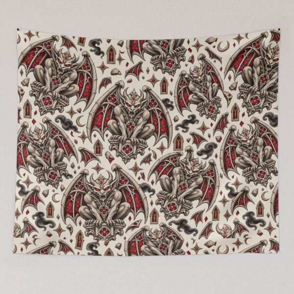 Item preview, Gothic Gargoyle – Crimson Cathedral Guardian designed and sold by MetaModel Editions.
