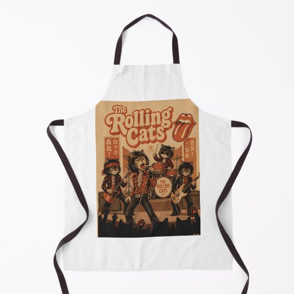 Item preview, The Rolling Cats - Playful Cat Band Illustration for Music Lovers designed and sold by Alixir.
