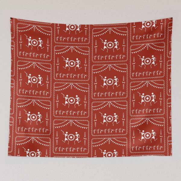 Item preview, Varli Painting | Warli Art Painting | Indian Tribal Folk Art | Traditional Warli Dance & Village Life Design designed and sold by 440CREATIVES.