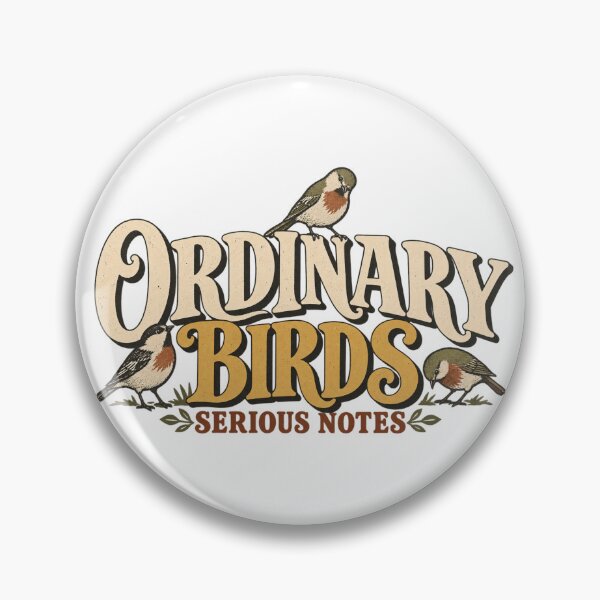 Item preview, Ordinary Birds Serious Notes – Retro Backyard Naturalist designed and sold by Golden Era Studio.