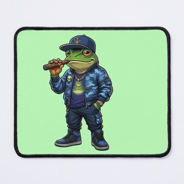 Item preview, Cool Hip Hop Frog Smoking Cigar Streetwear designed and sold by Gianlu1215.