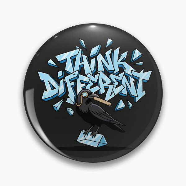 Item preview, Think Different Wise Raven Graffiti Pop Art designed and sold by Rare By Hero.