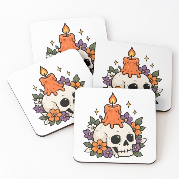 Item preview, Floral Skull Halloween – Day of the Dead Inspired designed and sold by kstheladesigns.