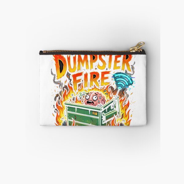 Item preview, My Brain Is A Dumpster Fire With Wi-Fi Funny T-Shirt designed and sold by FitEnvy.