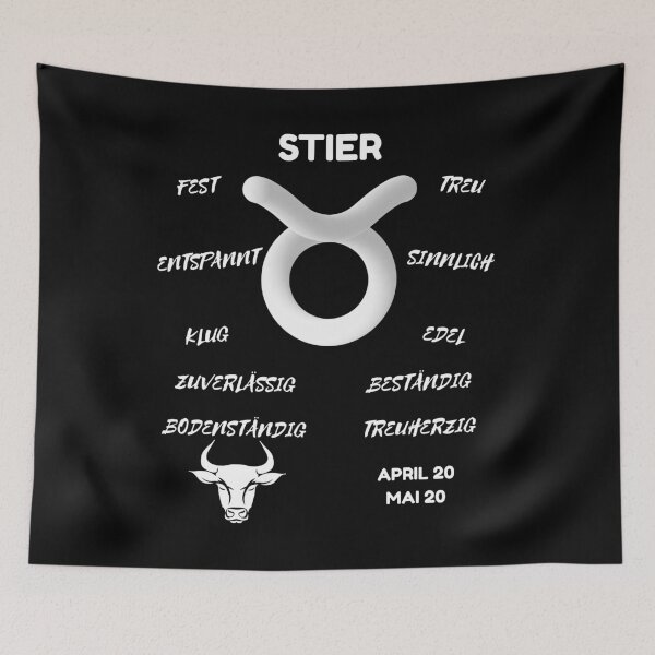 Artikelvorschau, Stier Sternzeichen Astrologie Horoskop Symbol - Classic White & Black entworfen und verkauft von ZODIARA.