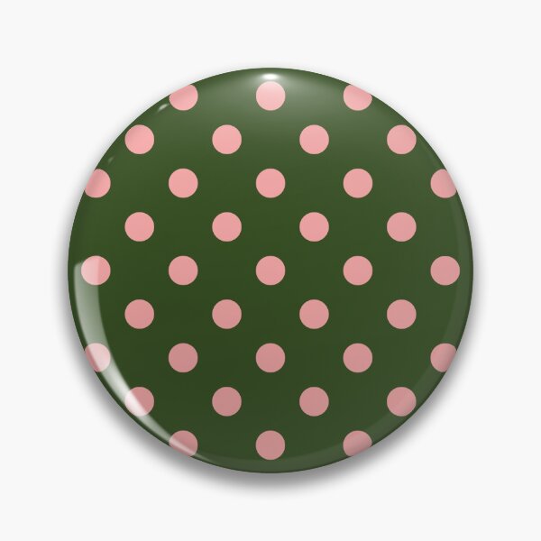 Item preview, Pale Pink Polka Dots on Green designed and sold by Pinkdeer Designs.