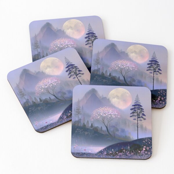 Item preview, Radiant Moonrise over Luminous Valley designed and sold by bloorose.