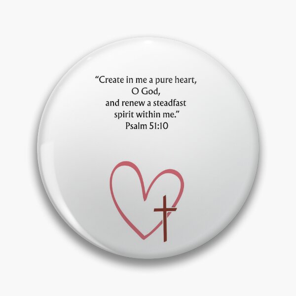 Item preview, Create In Me A Pure Heart - Psalm 51:10 designed and sold by QuietBibleLines.