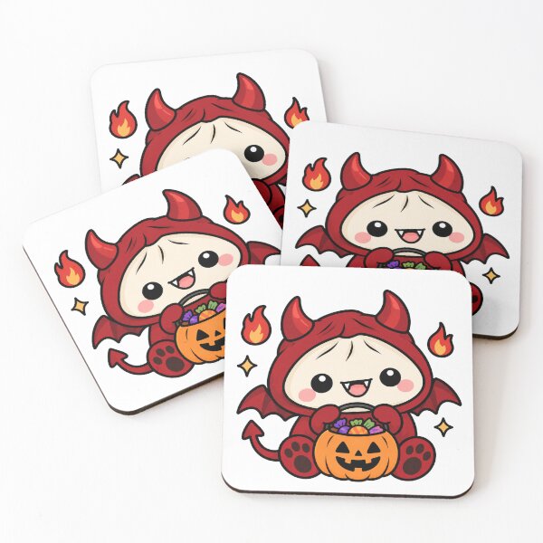 Item preview, Cute Demon Dumpling – Kawaii Halloween designed and sold by kstheladesigns.