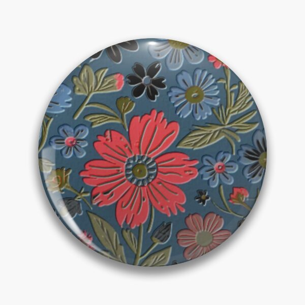 Item preview, dark round floral pattern colorful flowery design designed and sold by SmashingDeals.