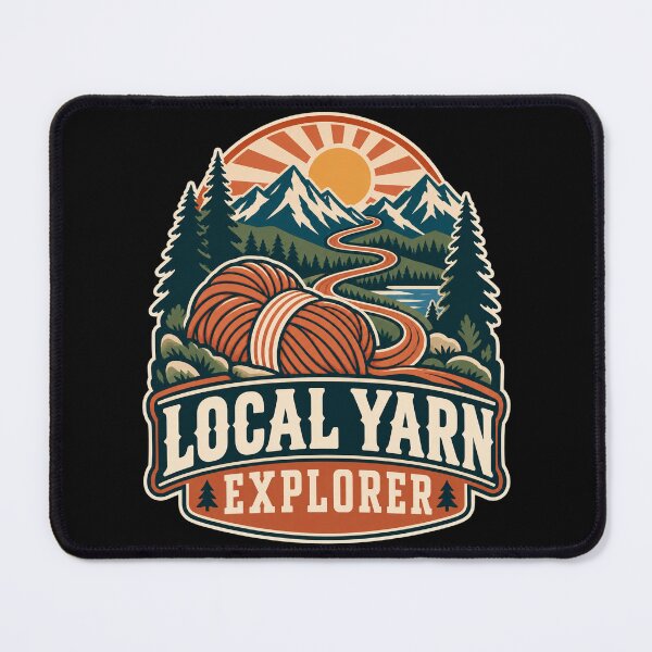 Item preview, Local Yarn Explorer Vintage Craft Patch designed and sold by Text2tee.