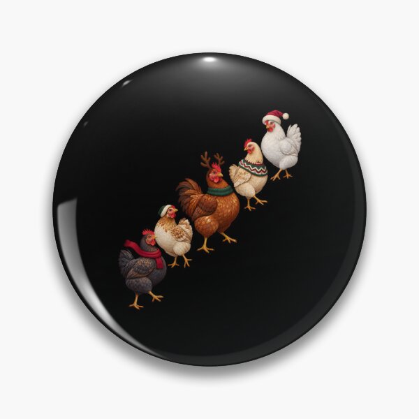 Item preview, Festive Christmas Chickens – Cozy Holiday Poultry Parade designed and sold by jonathanburger.