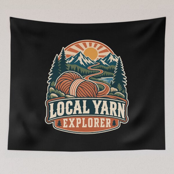 Item preview, Local Yarn Explorer Vintage Craft Patch designed and sold by Text2tee.