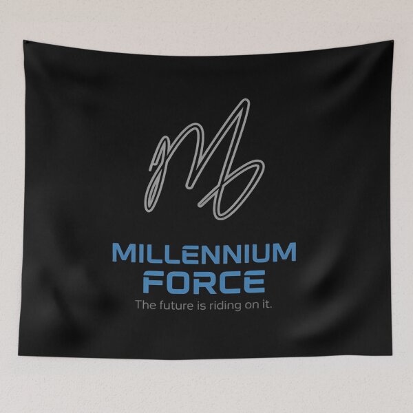 Artikelvorschau, Millennium Force Script Logo Die Zukunft hängt davon ab. entworfen und verkauft von Riissee.