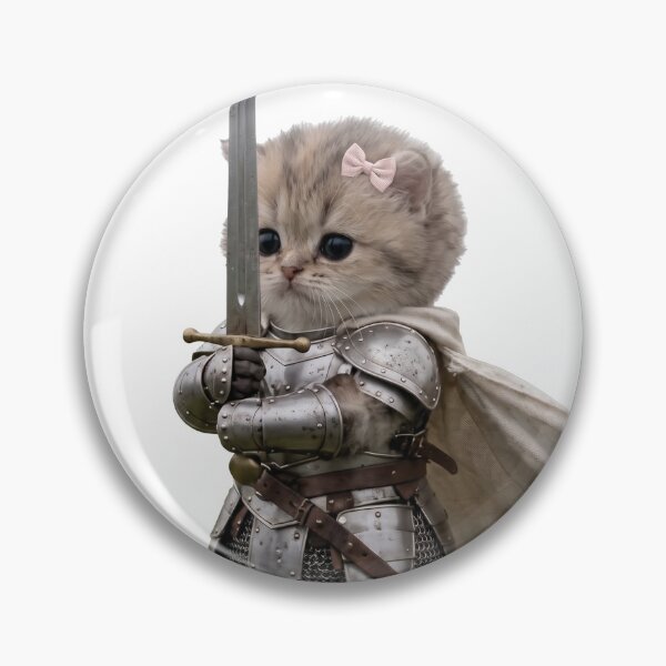 Item preview, Knight Cat with Armor and Sword designed and sold by zan-mf.