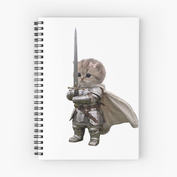 Item preview, Knight Cat with Armor and Sword designed and sold by zan-mf.