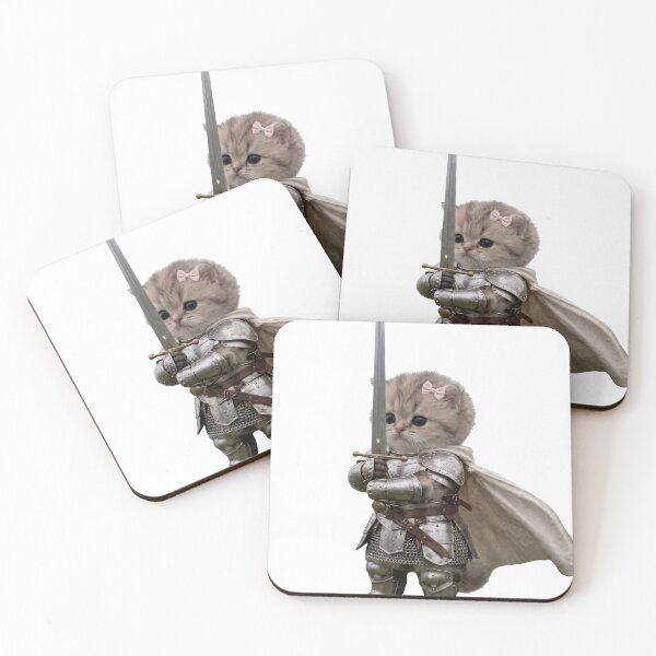 Item preview, Knight Cat with Armor and Sword designed and sold by zan-mf.