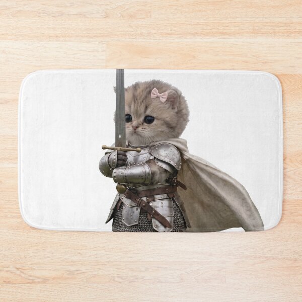 Item preview, Knight Cat with Armor and Sword designed and sold by zan-mf.