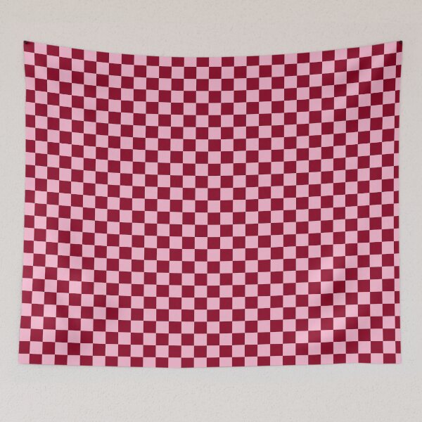 Item preview, Cute Burgundy and Pink Checkerboard Aesthetic | Preppy Maroon and Pastel Pink Checkered Pattern | Coquette Deep Red and Pastel Pink Checkered Grid Gift for Her Mom Bride designed and sold by VivaFy.