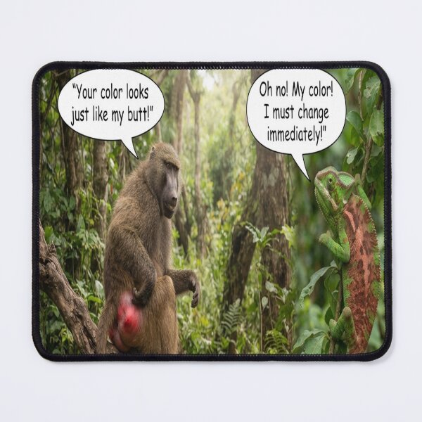 Item preview, Funny Monkey and Chameleon designed and sold by AfresStudio.