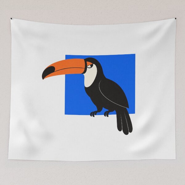 Item preview, Toucan with beak out of frame designed and sold by Lazenco.