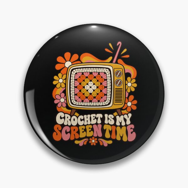 Item preview, Crochet Is My Screen Time Retro designed and sold by Text2tee.