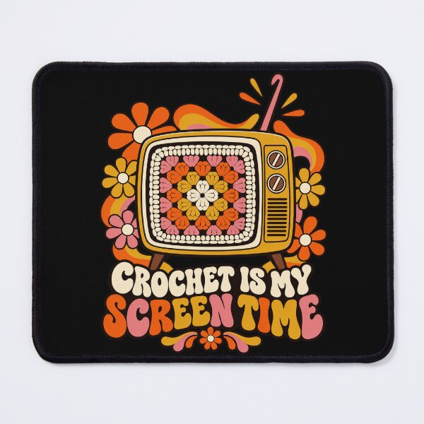 Item preview, Crochet Is My Screen Time Retro designed and sold by Text2tee.