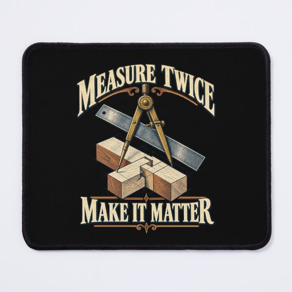 Item preview, Measure Twice Make It Matter designed and sold by Good Mood Foundry.