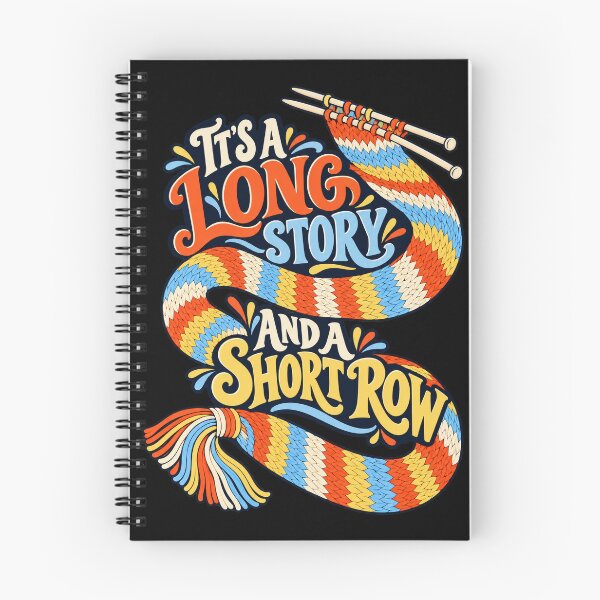 Item preview, Long Story Short Row Knitting Humour designed and sold by Text2tee.