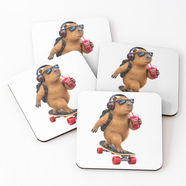 Item preview, Cool Capybara on Skateboard designed and sold by JavierCepeda.