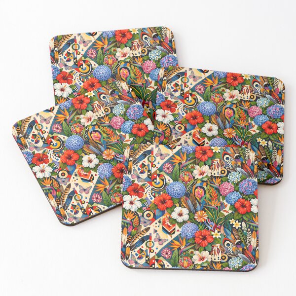 Item preview, Mezcla de flores, plumas y elementos abstractos. designed and sold by Nira Dabush.