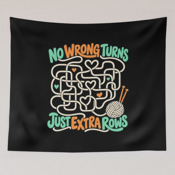 Item preview, No Wrong Turns Just Extra Rows designed and sold by Text2tee.