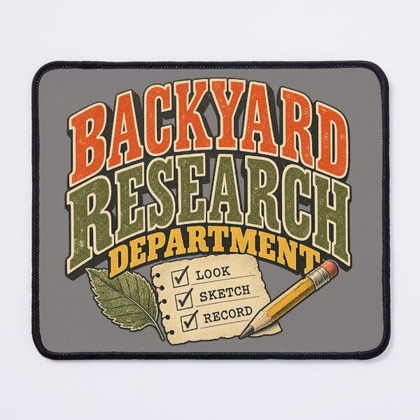 Item preview, Backyard Research Department – Retro Nature Observer designed and sold by Golden Era Studio.