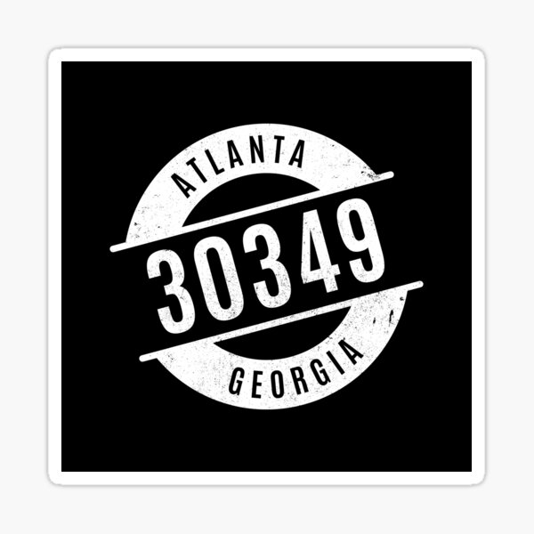 atlanta-georgia-30349-zip-code-sticker-for-sale-by-creativecurly