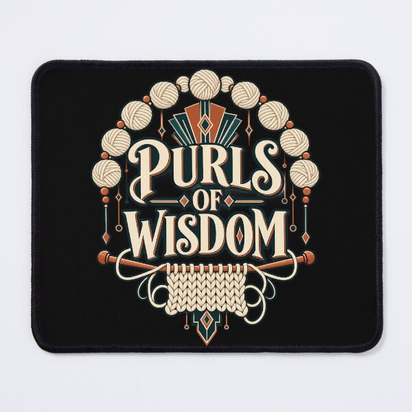Item preview, Purls Of Wisdom Art Deco Knitting designed and sold by Text2tee.