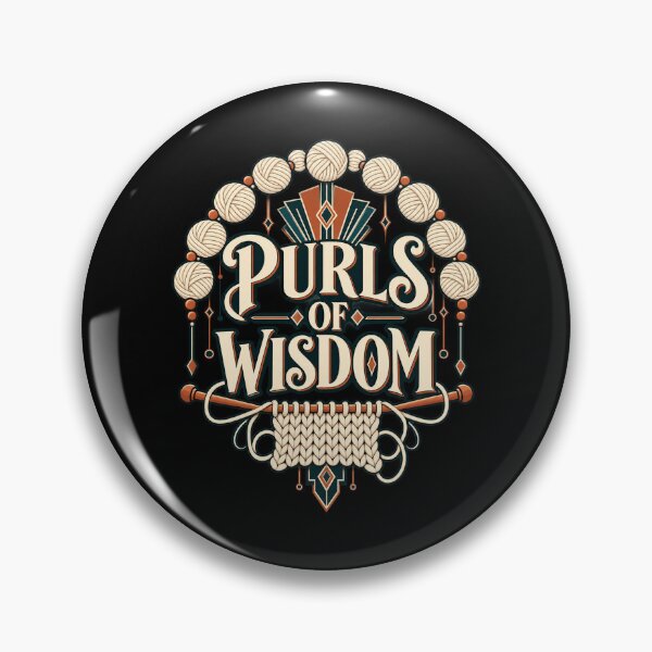 Artikelvorschau, Perls Of Wisdom Art Deco Stricken entworfen und verkauft von Text2tee.