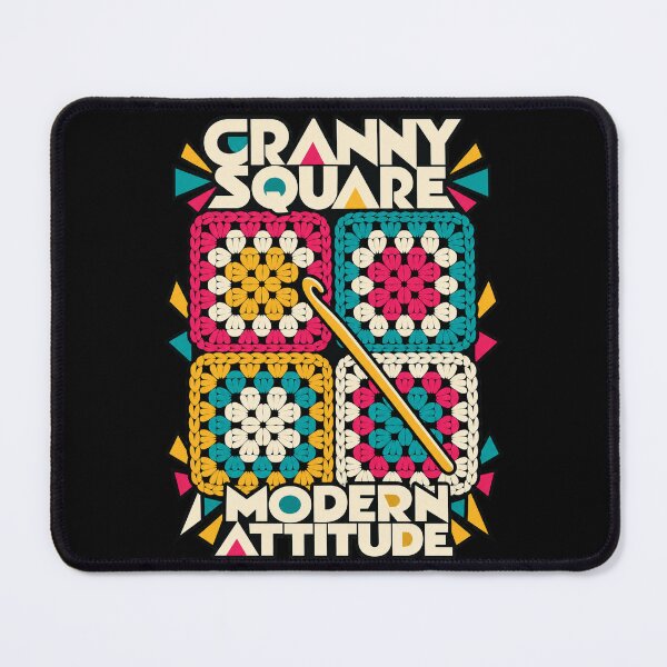 Item preview, Granny Square Modern Attitude Crochet designed and sold by Text2tee.