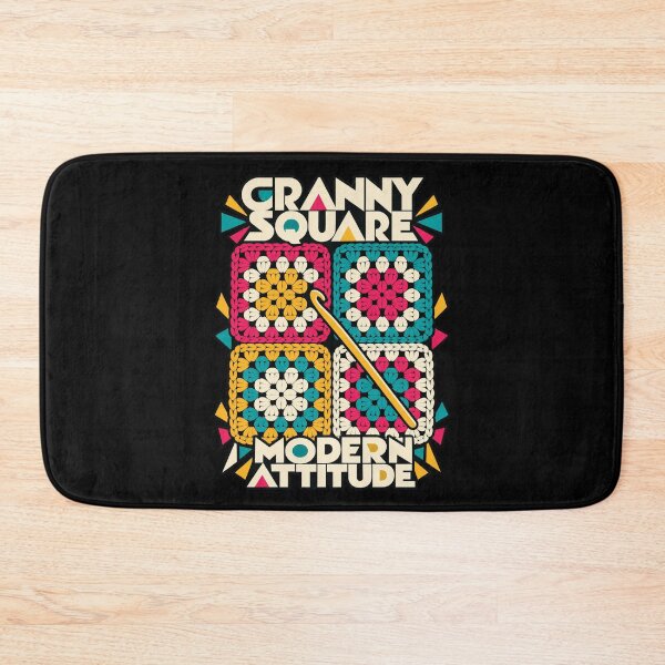Item preview, Granny Square Modern Attitude Crochet designed and sold by Text2tee.
